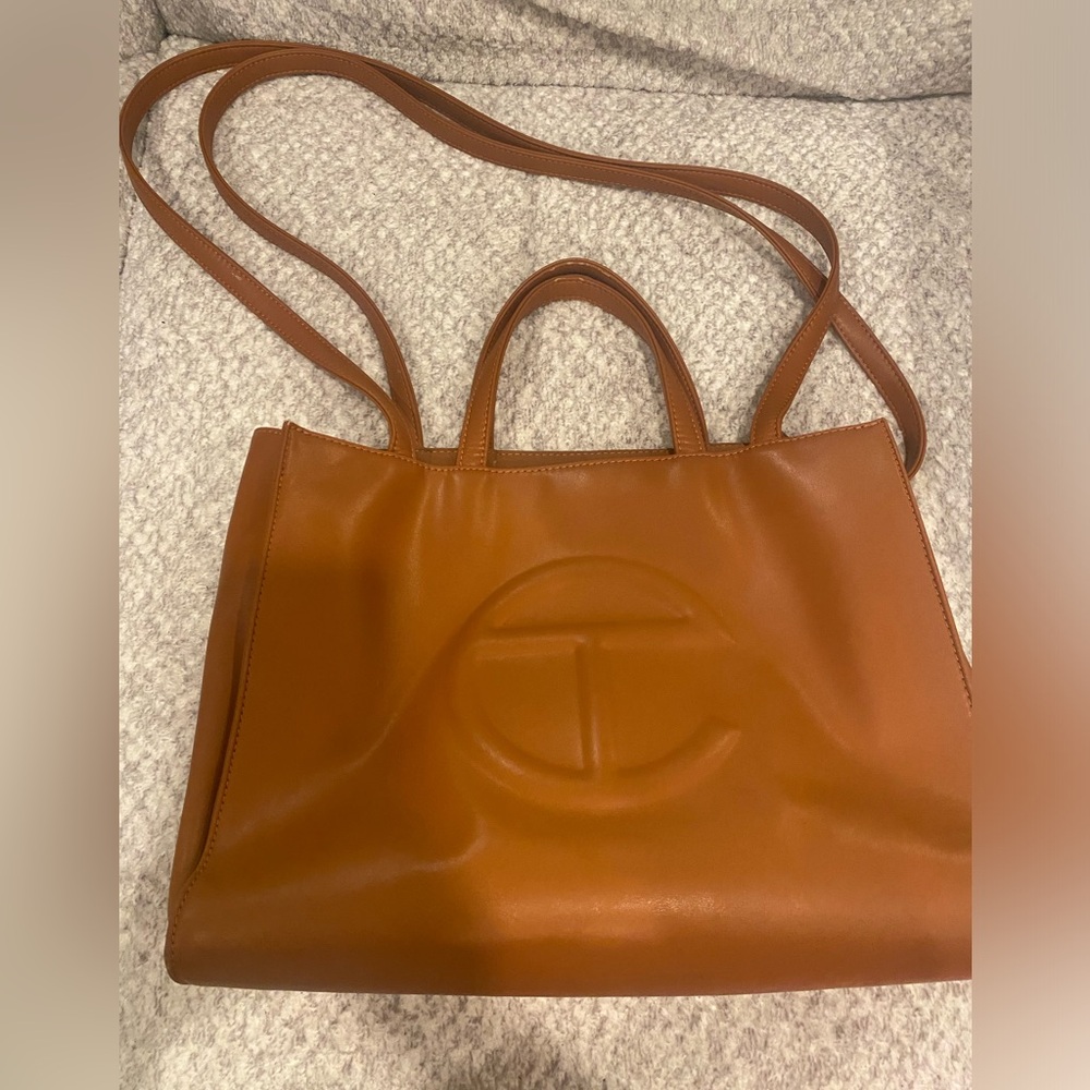 Telfar Brown Shopping Bag in Medium